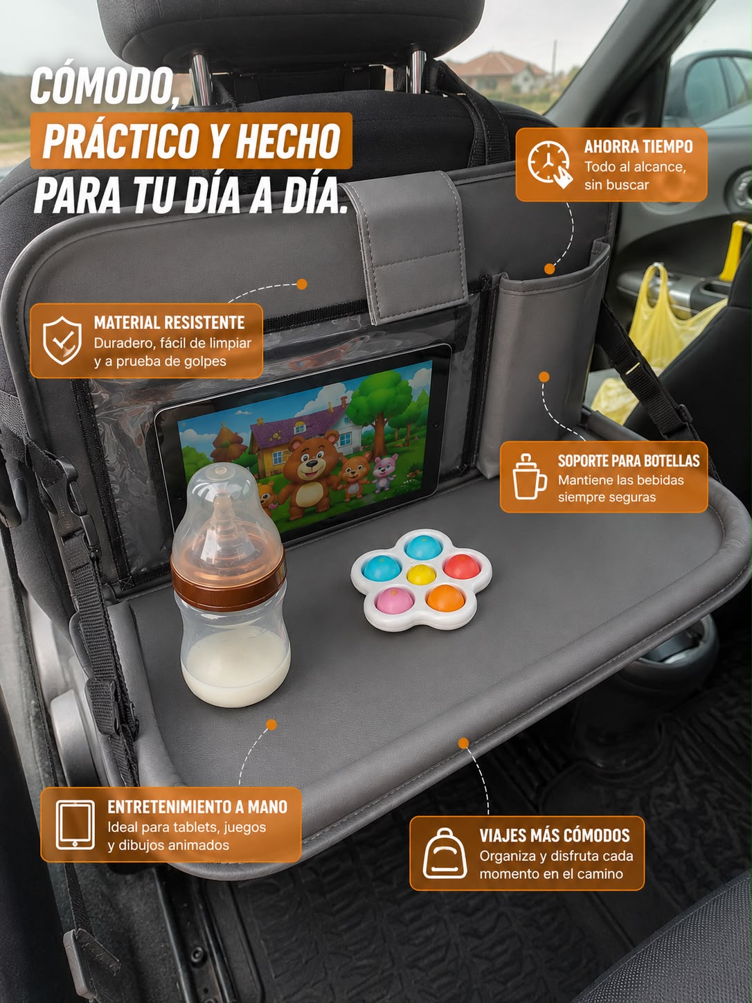 AMMANDY™ ORGANIZADOR PREMIUM PARA ASIENTO DE COCHE